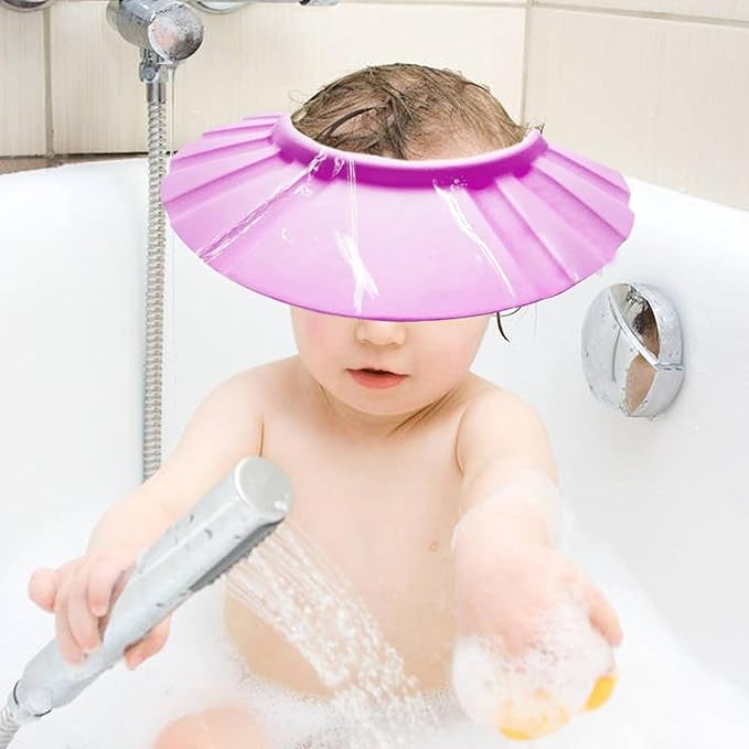 Baby Bath Head Cap Visor Shower Bathing Protection Bath Cap Visor Hat for Baby Toddler Kids Head