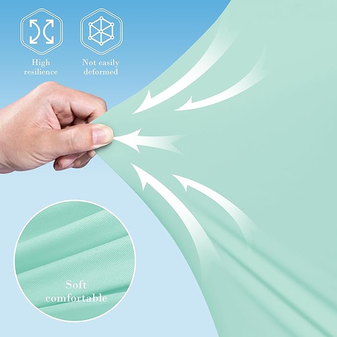 Cute Castle Cooling Cover Pregnancy Pillows, Soft U-Shape Maternity Pillow with Removable Cover - Full Body Pillows for Adults Sleeping - Pregnancy Must Haves - Jumbo 57 Inch - Turquoise