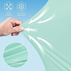 Cute Castle Cooling Cover Pregnancy Pillows, Soft U-Shape Maternity Pillow with Removable Cover - Full Body Pillows for Adults Sleeping - Pregnancy Must Haves - Jumbo 57 Inch - Turquoise