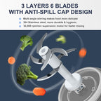 Baby Food Maker, 10-in-1 Baby Food Processor Set with 2 Glass Bowls (600ml+300ml), Baby Food Blender for Baby Puree, Fruit, Meat, Vegatable, Baby Food Storage Containers, Baby Essentials