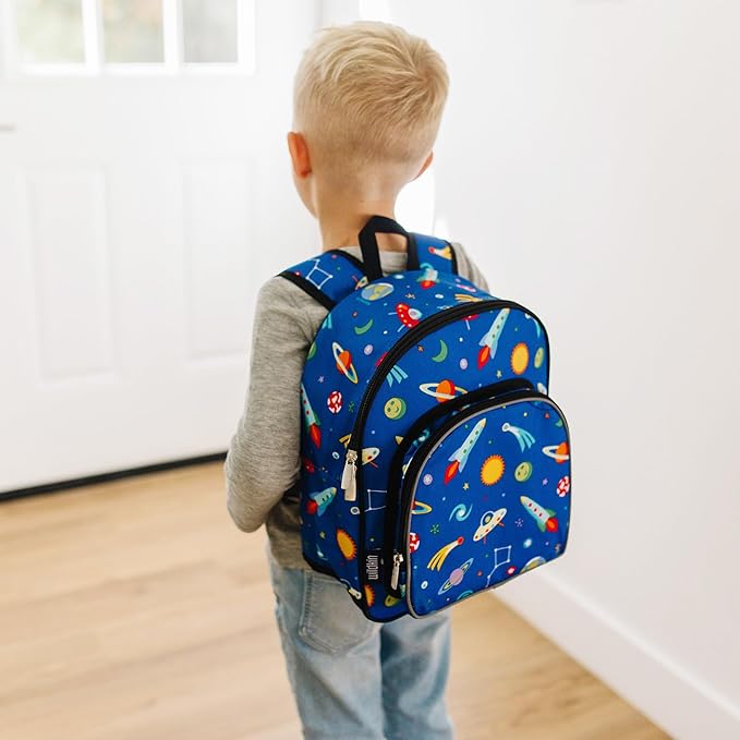 Wildkin 12-inch Kids Backpack – Padded, Adjustable, Ideal for Daycare & Travel - Out of this World