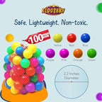 Kids Ball Pit Pop Up Large Tent for Toddlers - Indoor & Outdoor Gift Toys for Infants Girls & Boys, Baby Playpen with Zippered Storage Bag, 100 BallPit Balls Included