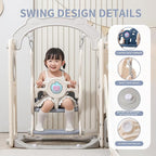 Toddler Outdoor Climber Playset with Basketball for Kids Ages 1 to 3 Years Slide and Swing Set 12 in 1 Playground Indoor Slide for Kids Durable Ecofriendly Plastic Backyard Playset White