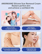 Silicone Scar Gel, Advanced Scar Cream treating for New and Old Scars, Surgical Scars, Burn Scars, Stretch Marks, Acne Scars, Dark markings, Keloid Removal 0.70 oz (20 g)