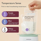 Momcozy Easy Pour Breastmilk Storage Bag, 8Oz, Temp-Sensing Color Change, 120 Count Milk Bag with Self Standing for Breastfeeding, No Leak Presterilized for Freezer, Recyclable & BPA Free