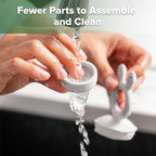 Haakaa Baby Fruit Food Feeder & Mini Freezer Nibble Tray Combo, Breastmilk Popsicle Molds for Baby Cooling Relief, BPA Free Silicone Feeder for Safe Infant Self Feeding, 4 Month+ (Slate Grey)