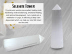Amazing Gemstone Selenite Crystal Towers ~ Natural Healing Crystal Point Obelisk for Reiki Healing and Crystal Grid (2 to 3 INCH)