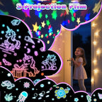 Unicorns Gifts for Girls Toys,Night Light for Kids,Remote Dimmable Timer Star Projector, 360° Slient Ocean Lights for Ceiling Projector,Christmas Birthday Gifts for Girls&Room Decor
