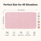 Pink Muslin Burp Cloths Set of 6, Baby Boy Essentials 6 Layer Super Absorbent, Soft & Gentle Muslin Washcloths Baby, Large Size 20"x10" Burp Clothes