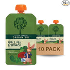 Pumpkin Tree Peter Rabbit Organics, Pea, Spinach and Apple Puree, 4.4-Ounce Pouches (Pack of 10)