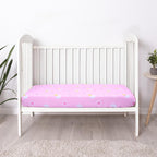 UOMNY Crib Sheet, Pink Clouds Crib Sheets Baby Sheet for Standard Crib and Toddler Mattresses Nursery Bedding Sheet Crib Mattress Sheets for Boys and Girls 1 Pack Toddler Sheet