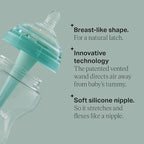 Tommee Tippee Advanced Anti-Colic 10 Piece Bottle and Pacifier Set, 5 and 9 oz BPA Free Bottles, Newborn 0+ months, Slow & Medium-Flow Breast-Like Nipples, 3 Travel Bottle Lids, 2 Ultralight Pacifiers