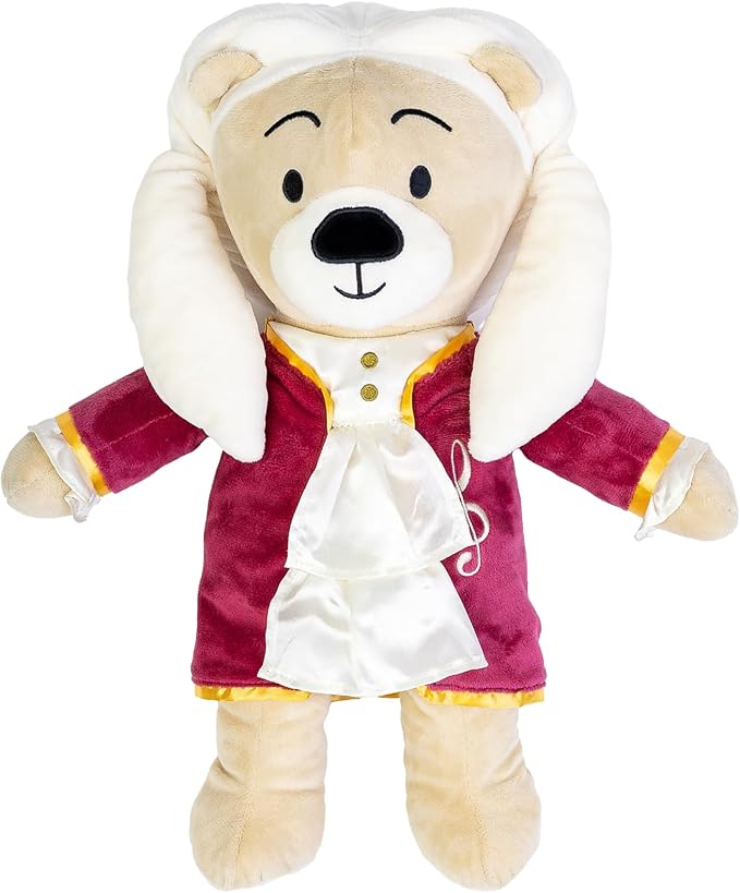 Vivaldi Virtuoso Bear – Dual-Mode Plush Toy with Music & Comfort Features, Plays 40 Mins of Classical Music & White Noise for Babies & Toddlers