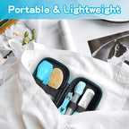 Baby Grooming Kit，Infant Safety Care Setwith Hair Brush Comb Nail Clipper Nasal Aspirator, Baby Essentials Kit for Newborn Girls Boys (14 PC-Blue Kit)