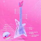Guitar and Microphone Play Set for Girls,Kids Music Toys,Karaoke Machine with Music&Light,Music Instruments for Toddlers,Educational Toys Gift for Children