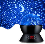 MOKOQI Star Projector Night Lights for Kids with Timer, Toys for 2-5-14 Year Old Boys Room Lights for Kids Glow in The Dark Stars Moon for Child Sleep Peacefully, Birthday Gifts for Boys-Black