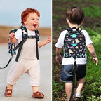Accmor Toddler Backpack Leash, Cute Dinosaur Kids Backpack with Anti Lost Wrist Link, Mini Child Backpack Leash Baby Walking Harness for Outdoor Travel, Adorable Backpack Tether for Boys