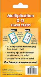Teacher Created Resources Multiplication 0–12 Flash Cards (EP62035)