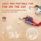 Kids Lantern Book Night Light Lamp for Camping Gear, Kids Reading Light, Toddler Camping NightLight, LED Study Desk Lamp for Students, USB Rechargeable 6-12 Hour Battery for Emergencies Power Outages