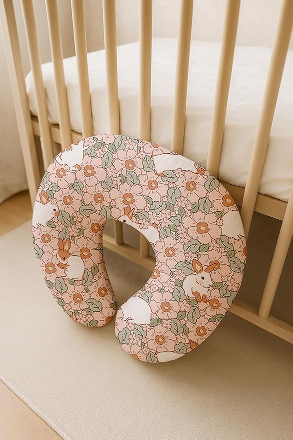 Nursing Pillow Covers 2 Pack, Breastfeeding Pillow Slipcovers Soft and Stretchy, Nursing Covers for Baby Girls Boys Newborn