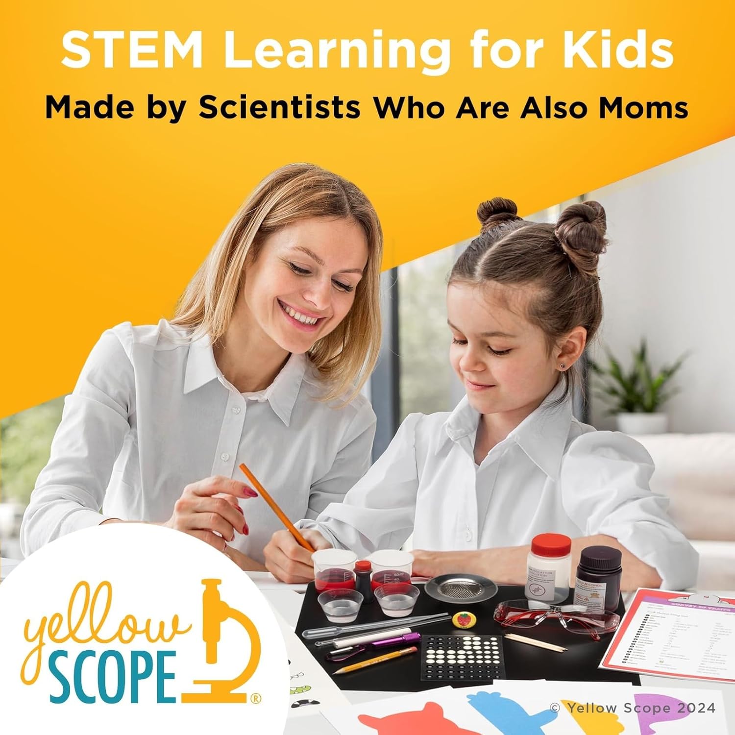 Chemistry Kit, Science Experiment for Girls & Boys, STEM Activities for Kids Ages 8-12, Beakers & Bubbles Foundation Chem Set