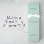 Natemia Baby Hair Brush - Wooden Handle & Soft Goat Bristles for Gentle Grooming & Scalp Massage - Newborn & Toddler Hair Brush for Cradle Cap Care (Oval)