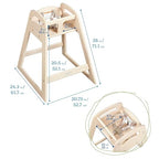 ECR4Kids ASATT High Chair, Toddler Chair, Antique White