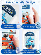 16-Piece Rotating Puzzles for Kids 4-6, Toddlers Puzzles 2-4, Road Trip, Airplane Activities Game, Travel Toys - Brain Teaser, Fine Motor Skills - Birthday Gifts Boys & Girls - Marine Life