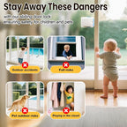 Sliding Door Lock 6 Pack, Child Safety Lock For Sliding Glass Doors, Easy To Install, Keeps Your Baby Out Of Danger, For Sliding Glass Doors, Sliding Windows, Sliding Closets, Etc (Blue)