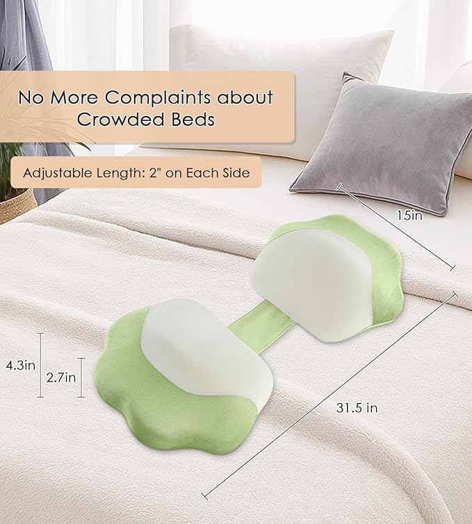 Pregnancy Pillows for Sleeping, Memory Foam Maternity Pillow Support for Back Belly HIPS, Adjustable Travel Wedge Pillow for Pregnant Women, Side Sleeping Pregnant Pillows with Velvet Cover