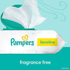 pampers sensitive baby wipes 392 ct OLD