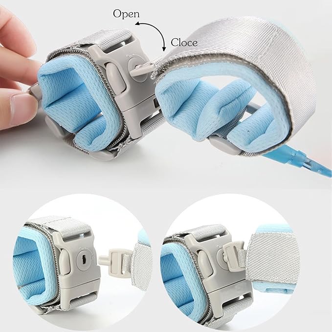 Toddler Leash for Walking, 2-in-1 Anti Lost Wrist Link & Baby Harness with Security Lock, 6.6Ft Long Rein for Boys & Girls 1-3 Years Old for Outdoor Activities, Park, and Travel（Pink）