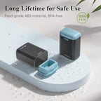 Weekly Pill Organizer Magnetic, Removable Pill Box 7 Day 1 Time a Day, Large Pill Case Travel, Week Once Daily Medication Dispenser, Medicine Container Holder for Supplement Vitamin, Blue