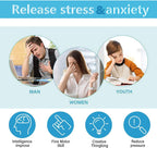 12 Sides Cube Toys,Fidget Toys Relieves Stress and Anxiety for Kids,Teens and Adults with ADD,OCD,ADHD,Autism (Black / B2)