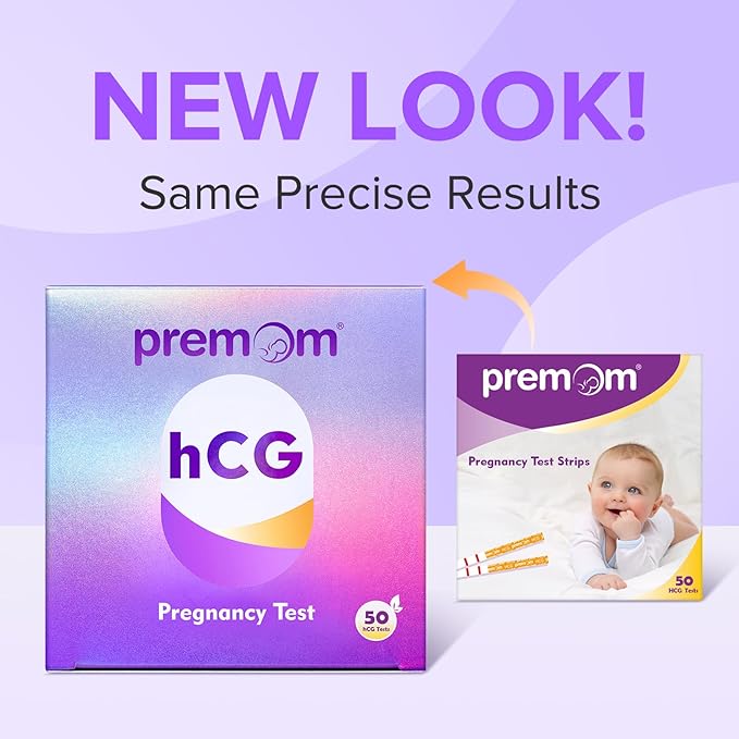Premom Pregnancy Test Strips - Early Detection Pregnancy Test Kit Powered by Premom Ovulation Predictor APP (50 Count)