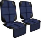 Car Seat Protector 2 Pack Car Seat Cushion Mat Thickest Padding,Waterproof 600D Fabric Car Seat Covers for Non-Slip Backing Mesh Pockets for Baby and Pet (Blue, 2 Pack)