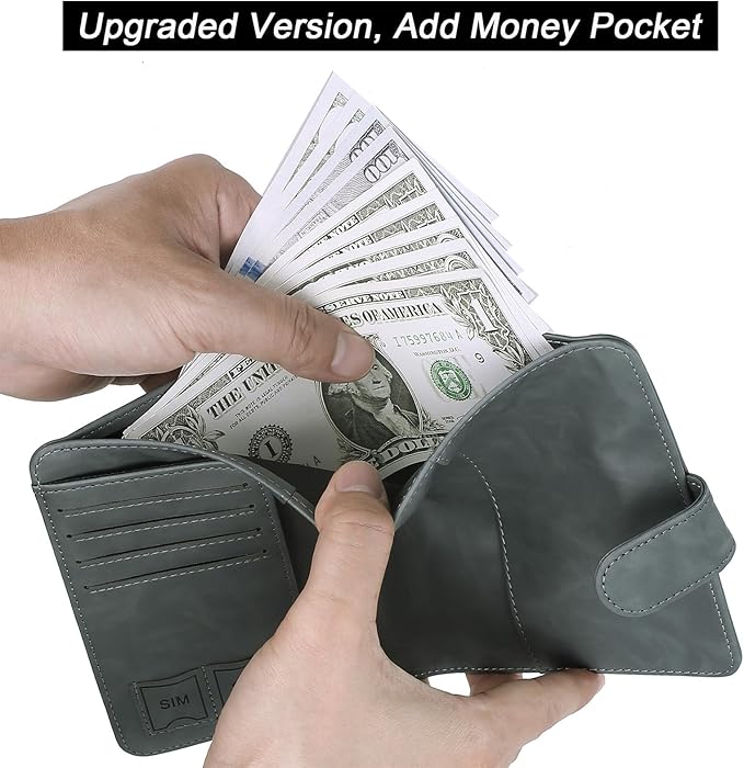 Passport Holder Cover Wallet Travel Essentials Leather Rfid Blocking Case Vacation Luggage Must Haves Travel Accessories for Men Women (120#Grey)