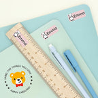 Personalized Name Labels for Kids (60) – Custom Waterproof & Durable Stickers for Clothing, Daycare, Office & School Supplies - Exotic Animals