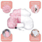 PILLANI Nursing Pillow, Breastfeeding Pillows for Enhanced Safety & Comfort for Mom & Baby, Removable Cotton Cover, Adjustable Waist Strap, Breastfeeding Essentials, Baby Registry Search