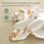 Momcozy Soft & Absorbent Baby Washcloths - 4 Layer Design| Medium Thickness| Premium Cotton for Newborns' Skin-Great for Bathing, Wiping & on-The-go Use, Shower Gift and Essential(5 Pack, 10x10 inch)