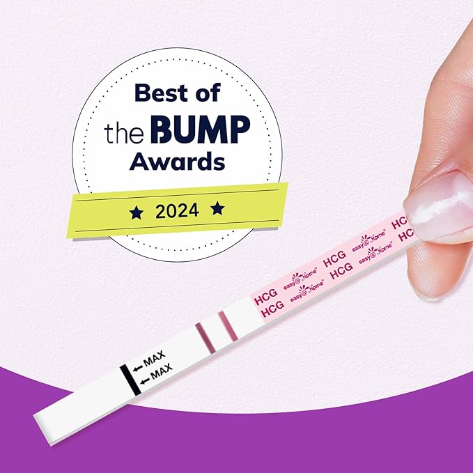 Easy@Home Pregnancy Test Strips with 20 Urine Cups – Early and Accurate Detection, Fast Results, Designed for Convenient Home Testing