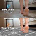 Fluffy Rug for Bedroom, Stripe Checkered Rug Anti-Skid High Pile for Living Room Bedroom Kids Room Nursery, Dorm Home Decor