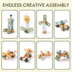 ROBOTIME Wooden Kids Tool Bench, Toddler Tool Bench - Toy Play Workbench Workshop with Tool Belt, Play Tools Set, Drawing Paper for Construction Play, Perfect for Kids Ages 3-5