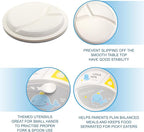 Kids Feeding Set 5 Pcs, Tableware Set for Toddlers Includes Plate Bowl Cup Fork and Spoon Utensil Flatware, Kids Flatware Set Dishwasher Safe, BPA Free (Whale)