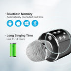 Microphone for Kids, Voice Changing Karaoke Micorphones Boys Girls Gifts for Kids Party Singing Microphone, White Elephant Gift for Adults