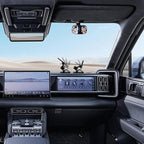 Mini Baby Mirror for Car Seat - Small Clip-On Backseat Rear View Mirror for Forward-Facing Kids and Toddlers, Bankcard Size, Sun Visor Mounting, 360-Degree Adjustable, 2-Pack