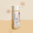 The Honest Company 2-in-1 Cleansing Shampoo and Body Wash Face Lotion Bundle Gentle for Baby Naturally Derived Sweet Almond Nourish 18.5 fl oz