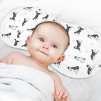 2 Pack Muslin Burp Cloths Husky Dogs White Cotton Baby Burp Cloths Extra Absorbent and Soft Thick Burping Cloth for Newborn Babies Boys Girls 22x11 Inch