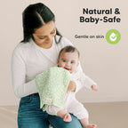 5-Pack Cotton Muslin Burp Cloths Baby Girls, Boys - Soft & Absorbent Spit Up Burp Rags, Large Muslin Towel, Cotton Wash Cloths for Babies, Newborn, Infant, No Shrink, Durable, Neutral (Bloom)