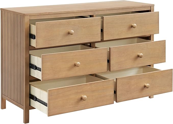 Soho Baby Everlee 6 Drawer Dresser, Honey Wood